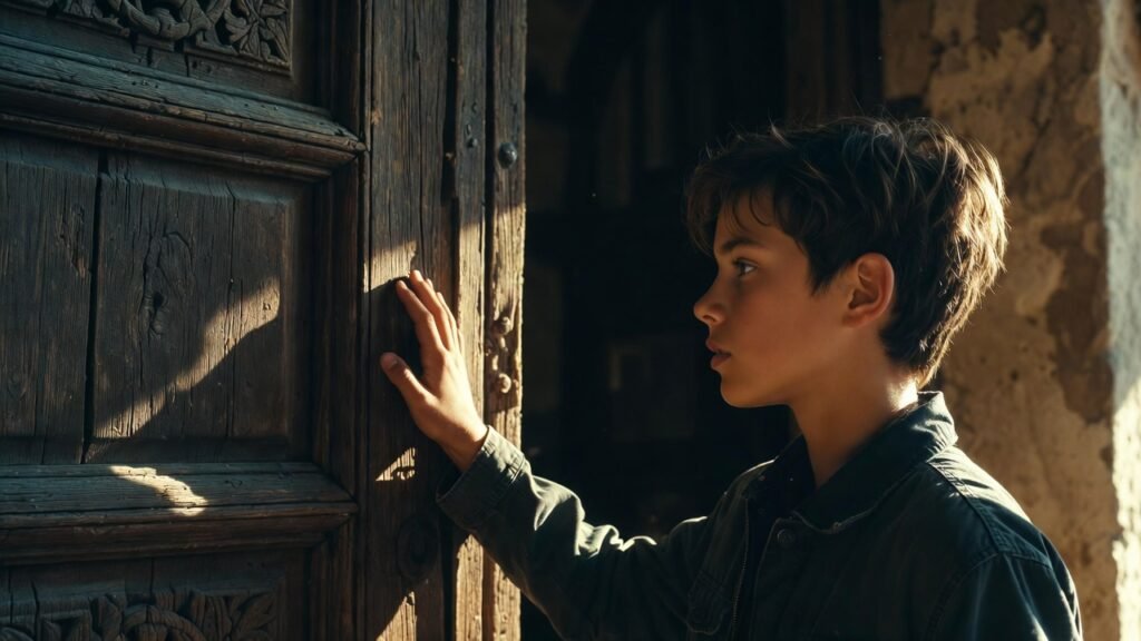 Persona dudando antes de tocar una puerta, representando el miedo al rechazo y la ansiedad social